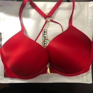 Victoria’ Secret Bombshell Push-up Bra Front Clasp Red Size 34D